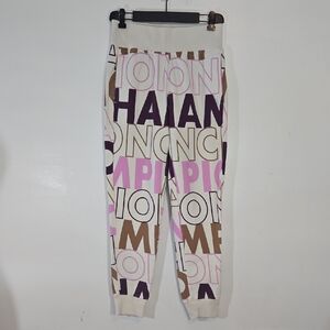 Champion Reverse Weave Block Logo Text Joggers Sweatpants Small